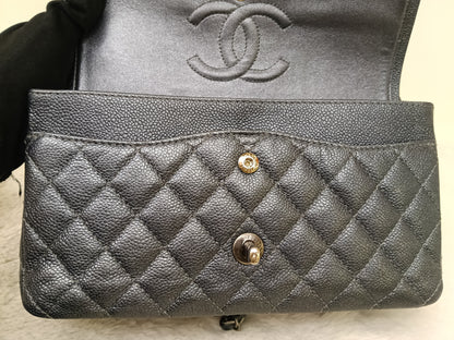 Chanel Medium Caviar Charcoal RHW DF #20