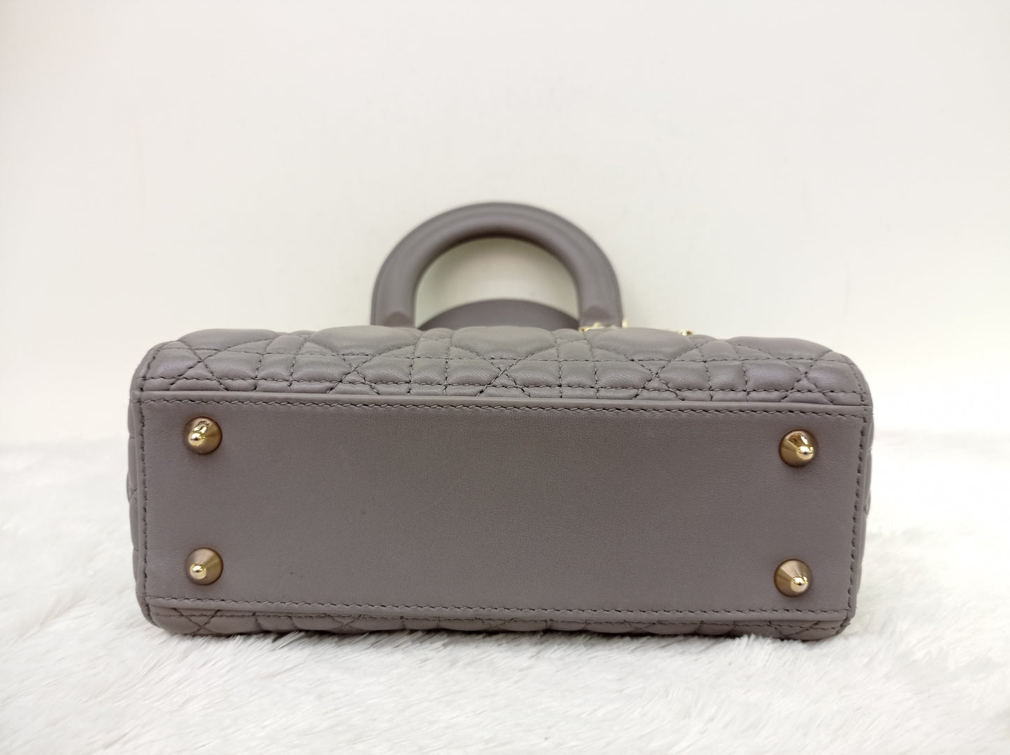 Lady Dior Small Lamb Grey GHW 2019