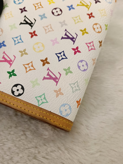 LV Porte Tresor International Wallet Monogram Multicolour White