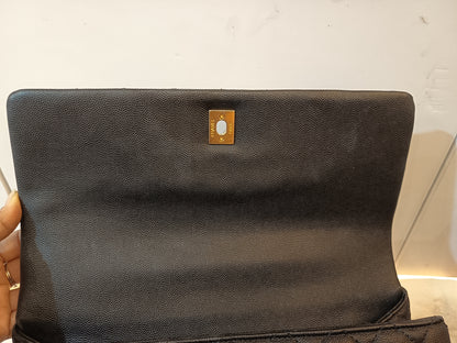 Chanel Coco Handle Large Caviar Black GHW #25