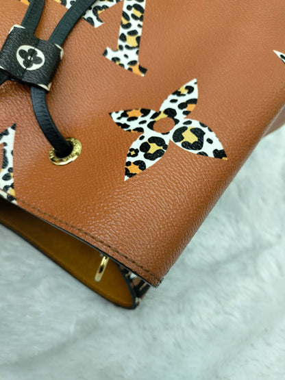 LV Neo Noe Monogram Giant Jungle Leopard Caramel 2019