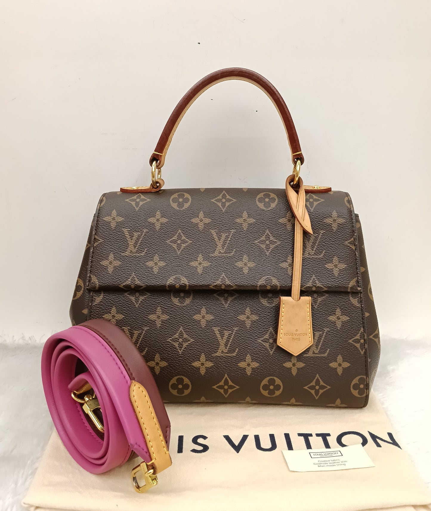 LV Clunny BB Monogram Bordeaux Fuchsia 2018