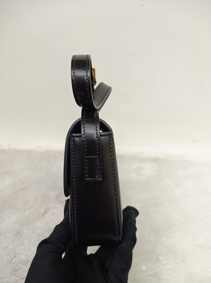 Celine Triomphe Shoulder Calfskin Black GHW 2022