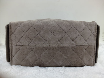 Chanel C25 Small Suede Grey GHW 2025 (CHIP)