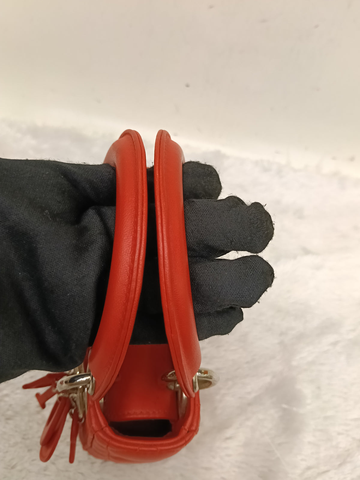 Lady Dior Micro Lamb Red SHW 2017