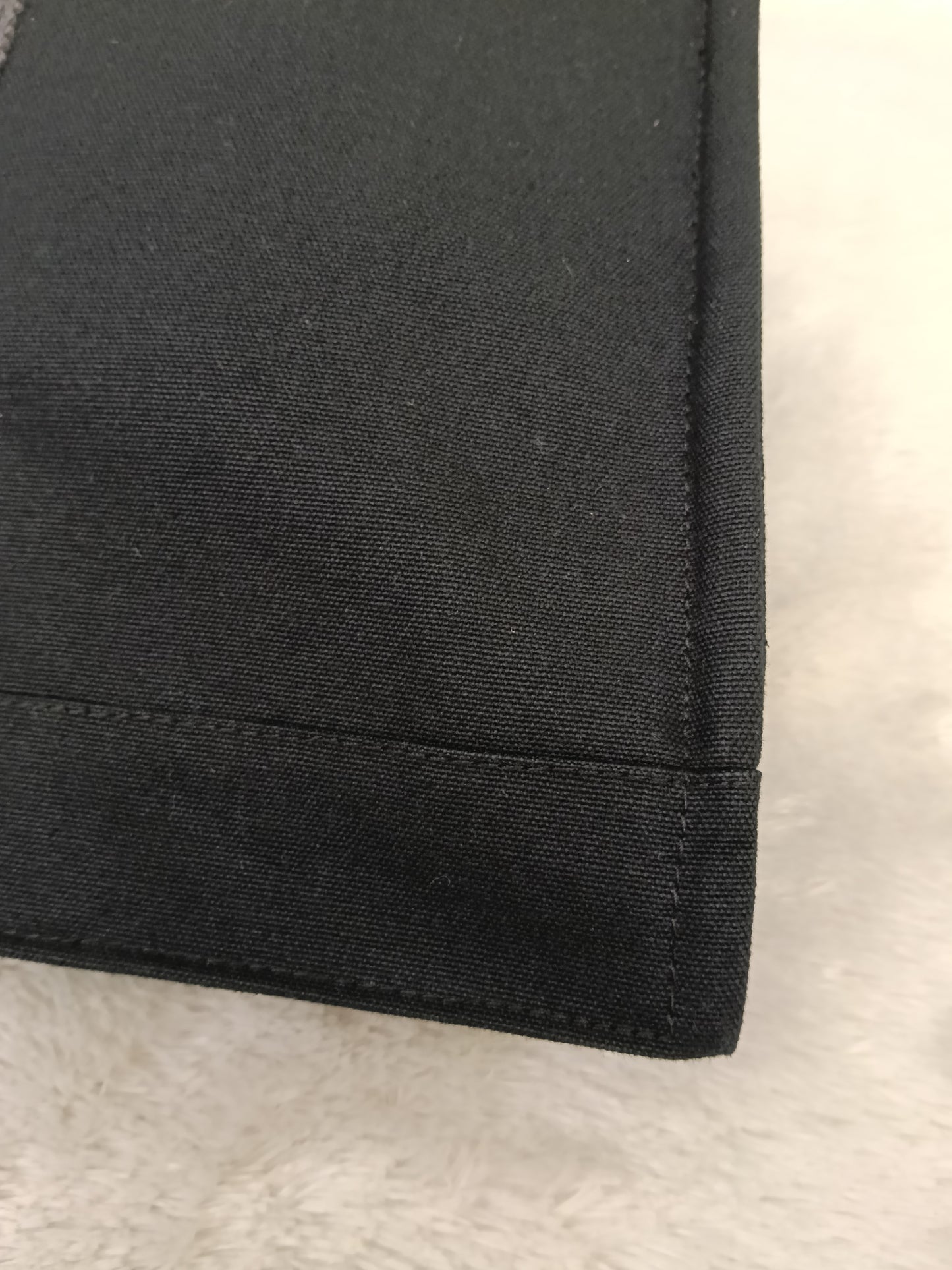 Hermes Fourre Tout Clutch Canvas Black Gray