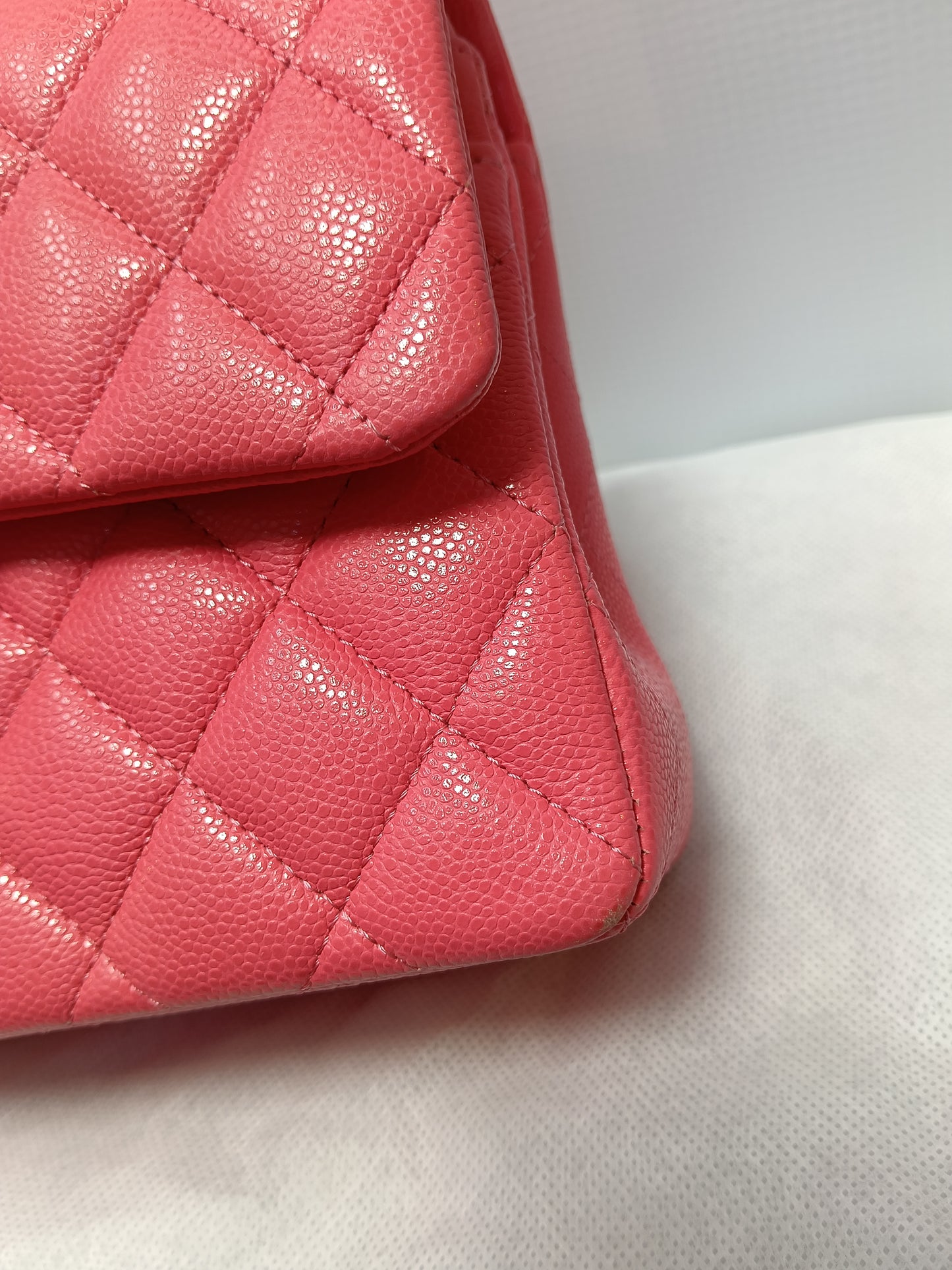 Chanel Small Caviar Pink GHW DF (CHIP)