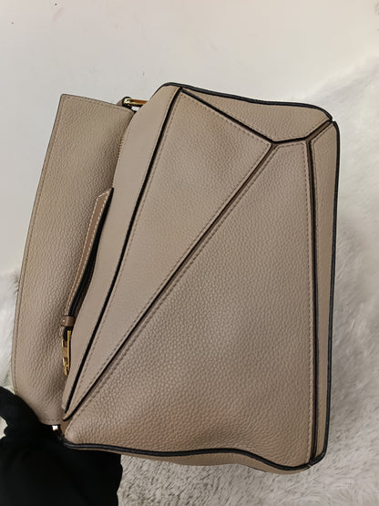 Loewe Puzzle Small Grained Sand Mink GHW 2020