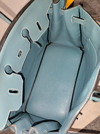B35 Epsom Blue Jeans PHW #N square