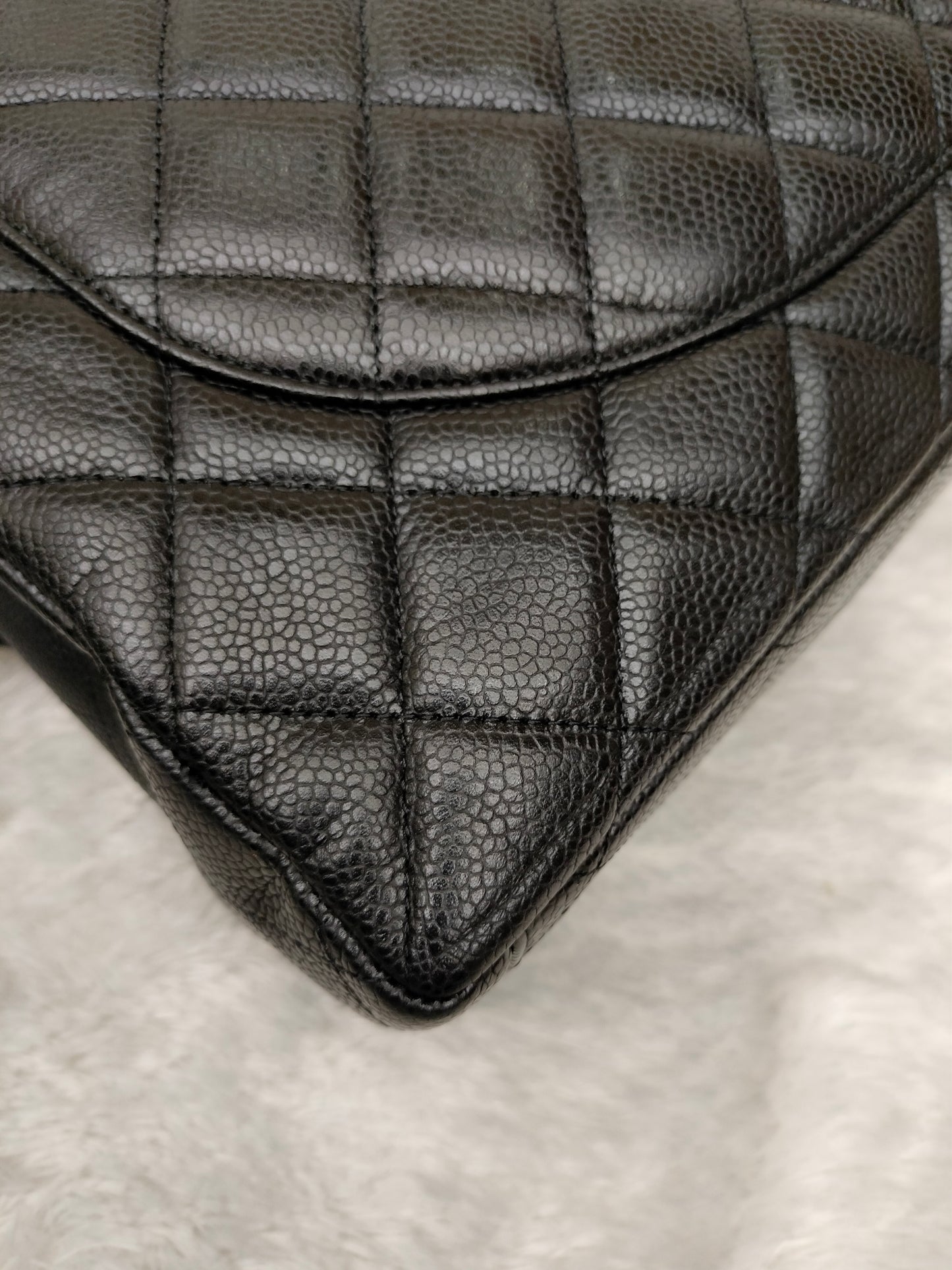 Chanel Maxi Caviar Black SHW SF #13
