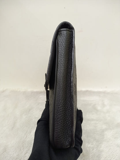 LV S Lock A4 Pouch Monogram Empreinte Black (CHIP)