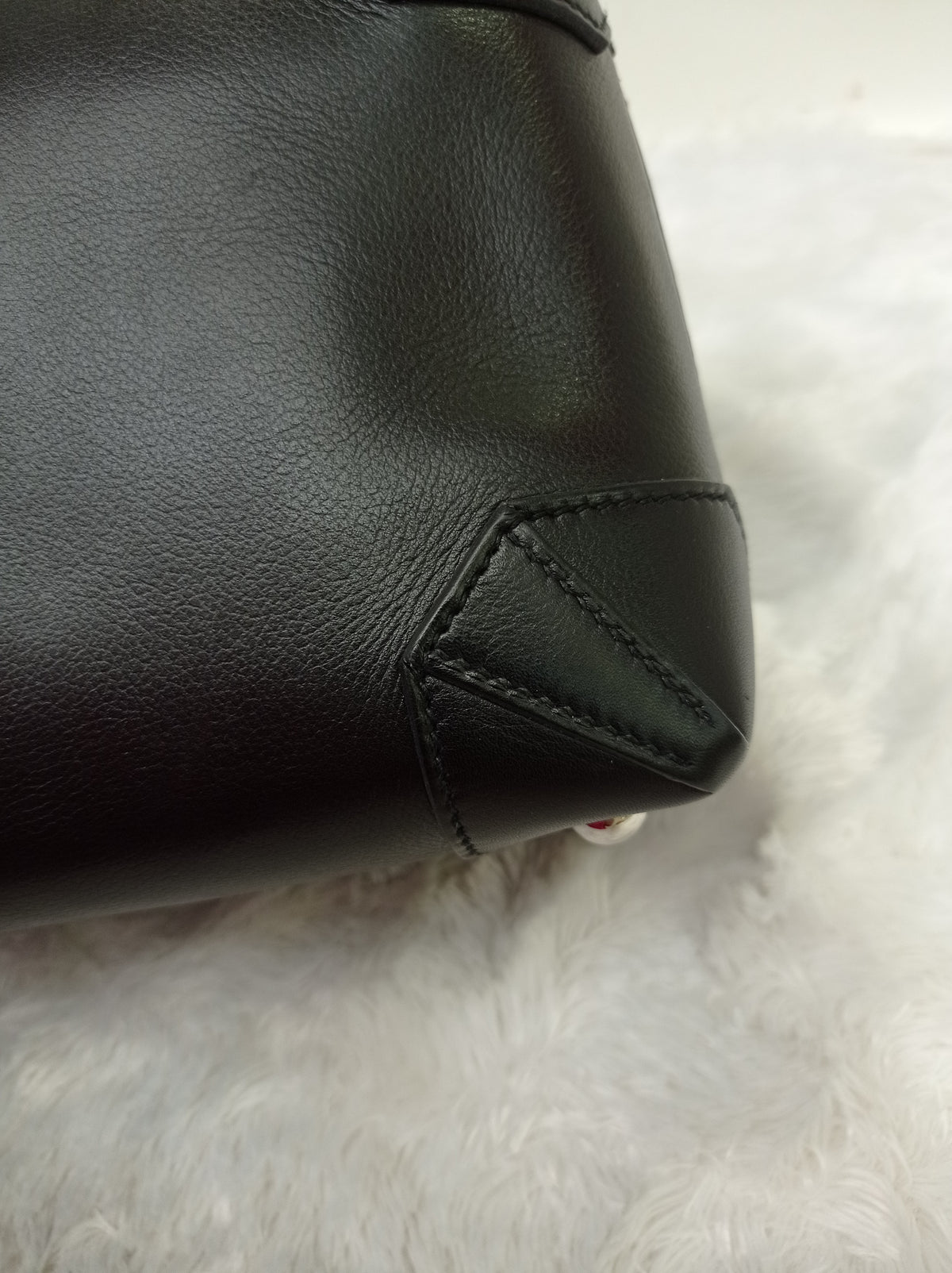 Hermes Sac Maxibox 29 Evergrain Noir PHW #T
