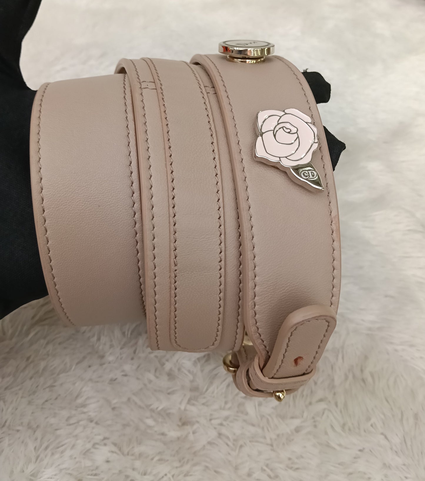 Lady Dior Small Lamb Taupe GHW 2017