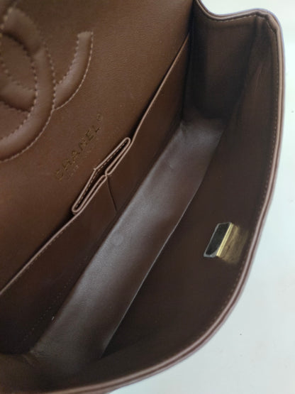 Chanel Medium Lamb Brown GHW DF (CHIP) 2023