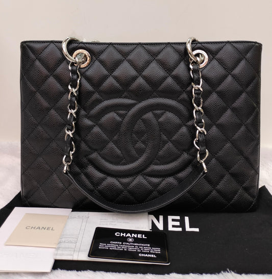 Chanel GST Caviar Black SHW #16