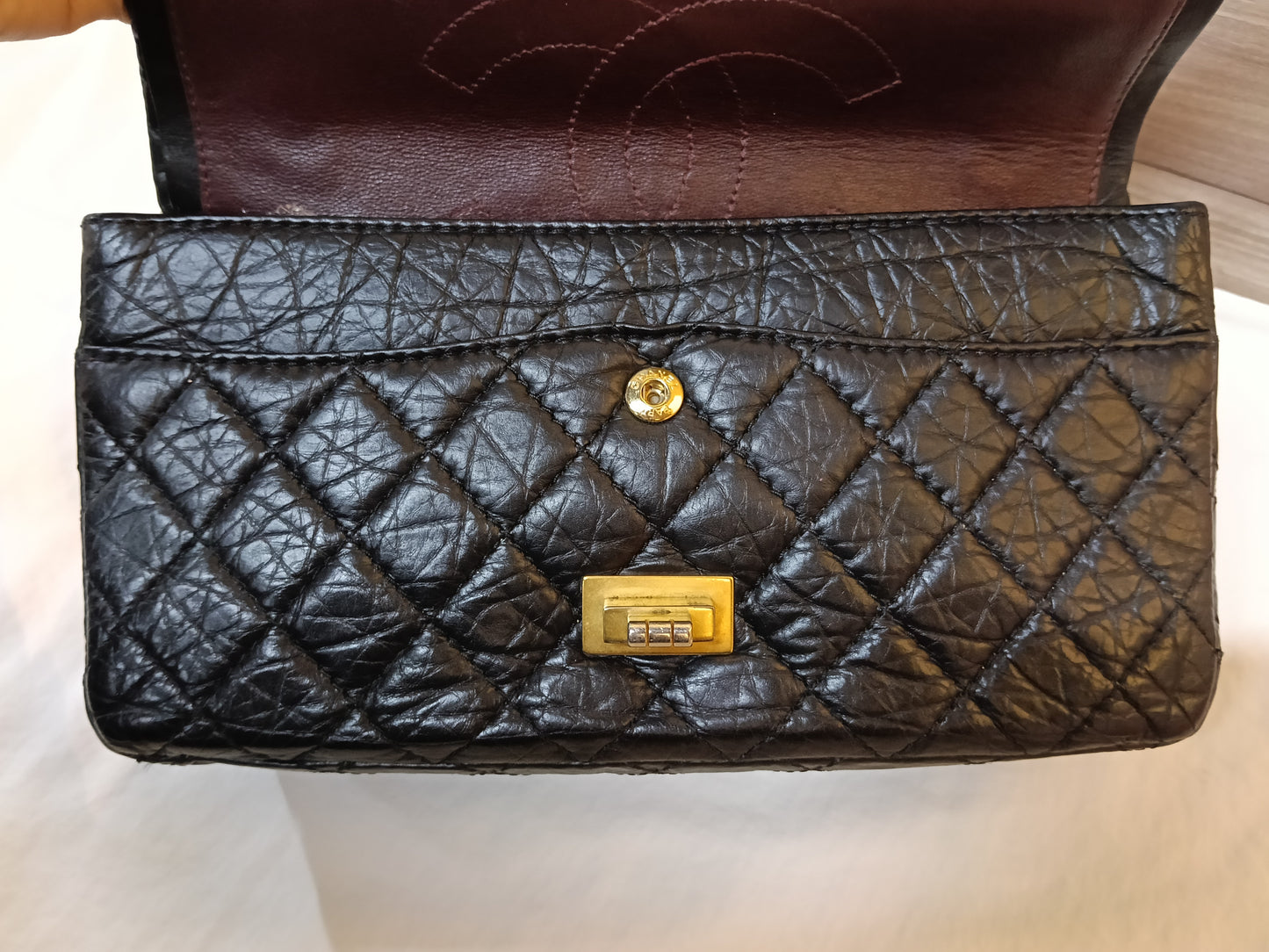 Chanel Reissue 225 Calfskin Black GHW DF #14