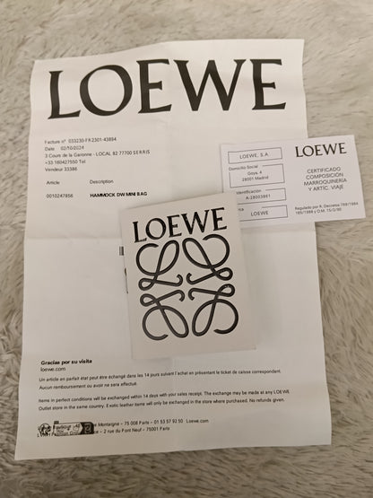 Loewe Hammock Mini Tan SHW 2024