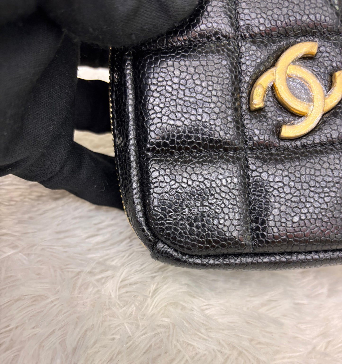 Chanel Diamond Belt Bag Caviar Black GHW #30