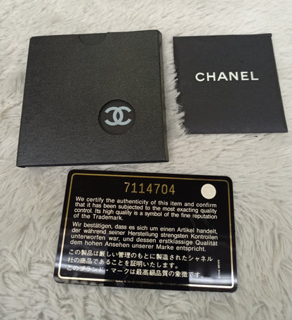 Chanel Clutch Tweed Leather Lamb Chocolate Bar Camelia Black GHW #7