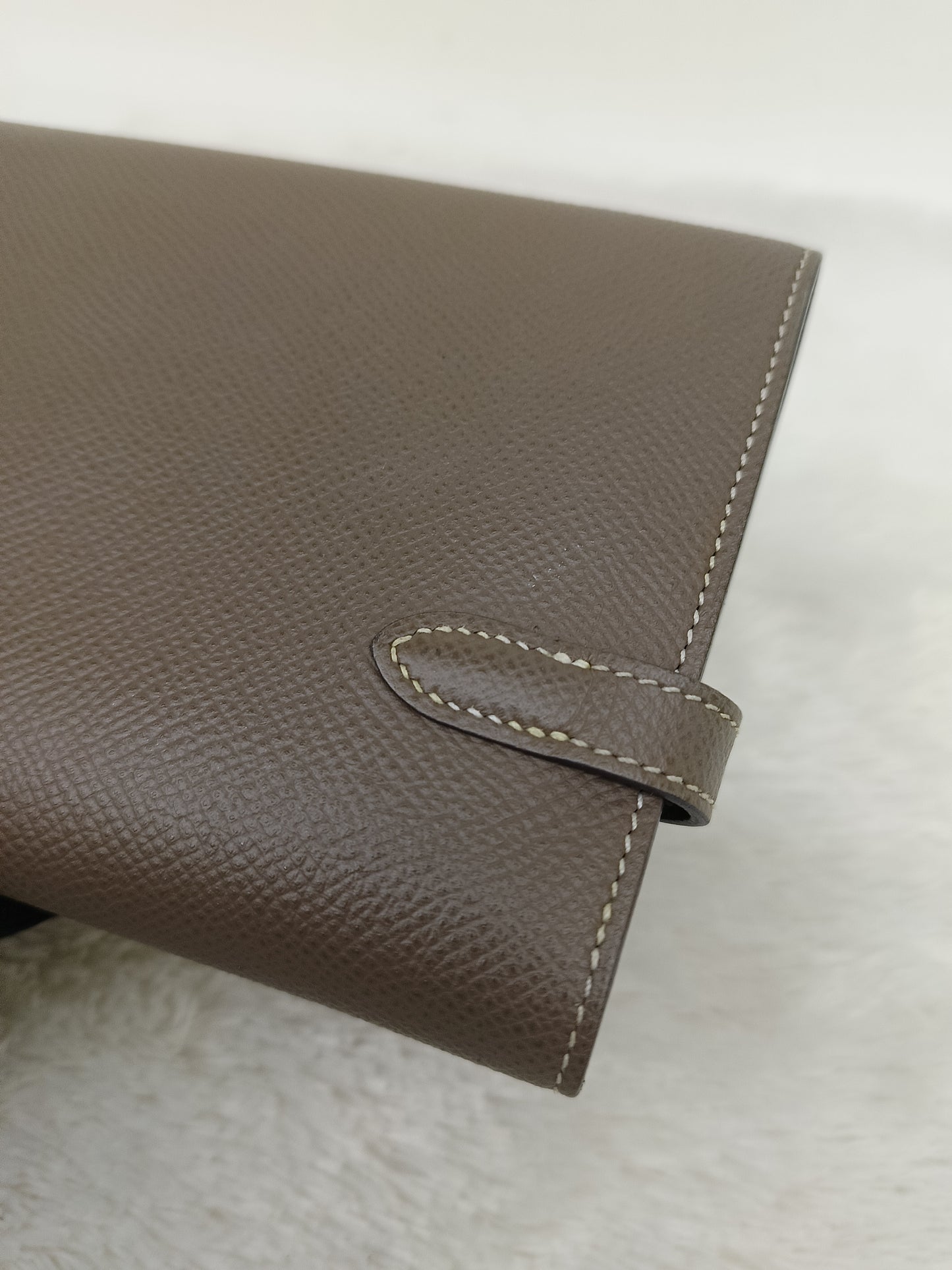 Hermes Kelly Wallet Epsom Etoupe GHW #D