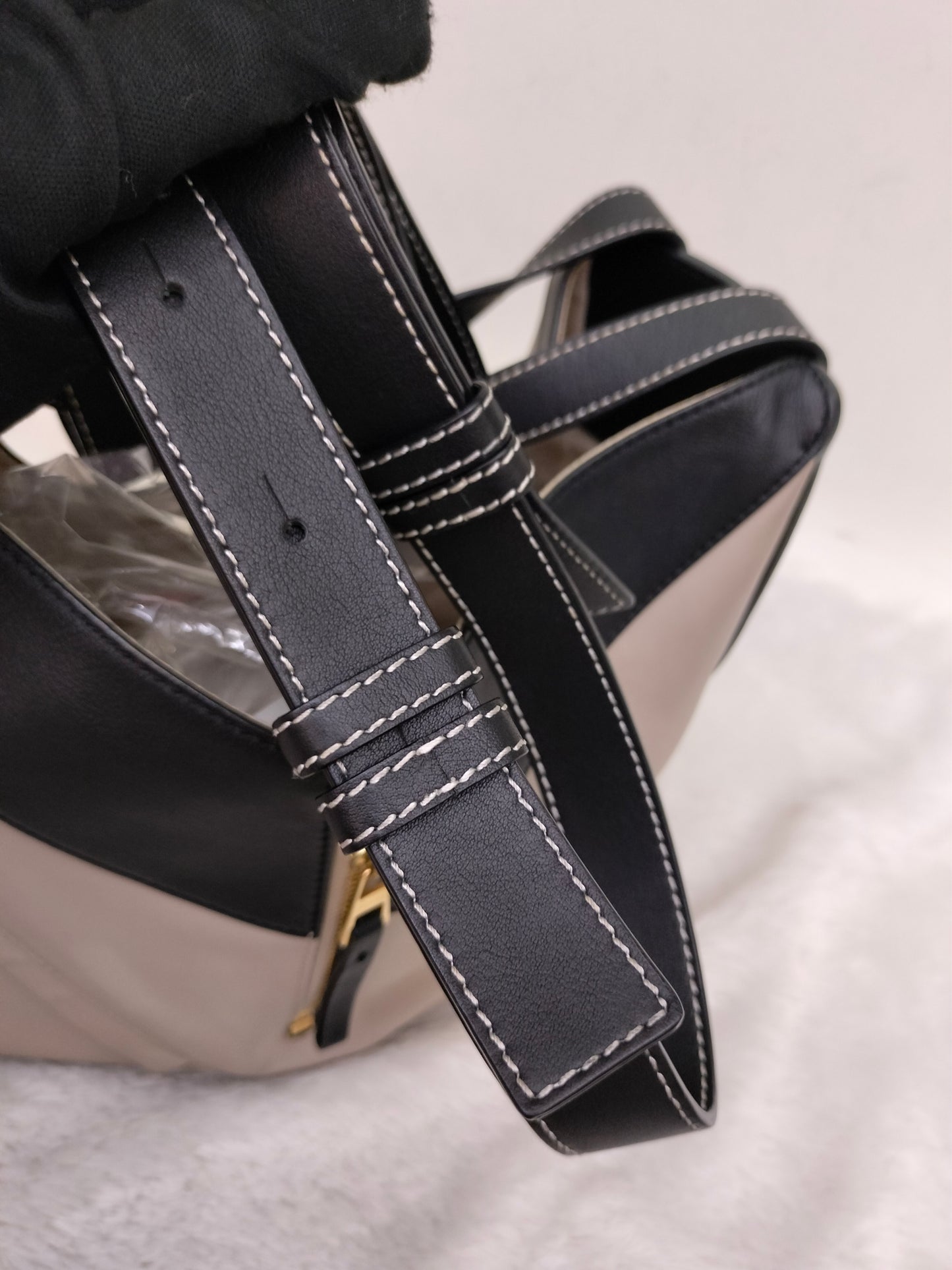 Loewe Hammock Small Beige Brown Black GHW 2018