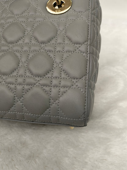 Lady Dior Small Lamb Grey GHW 2016