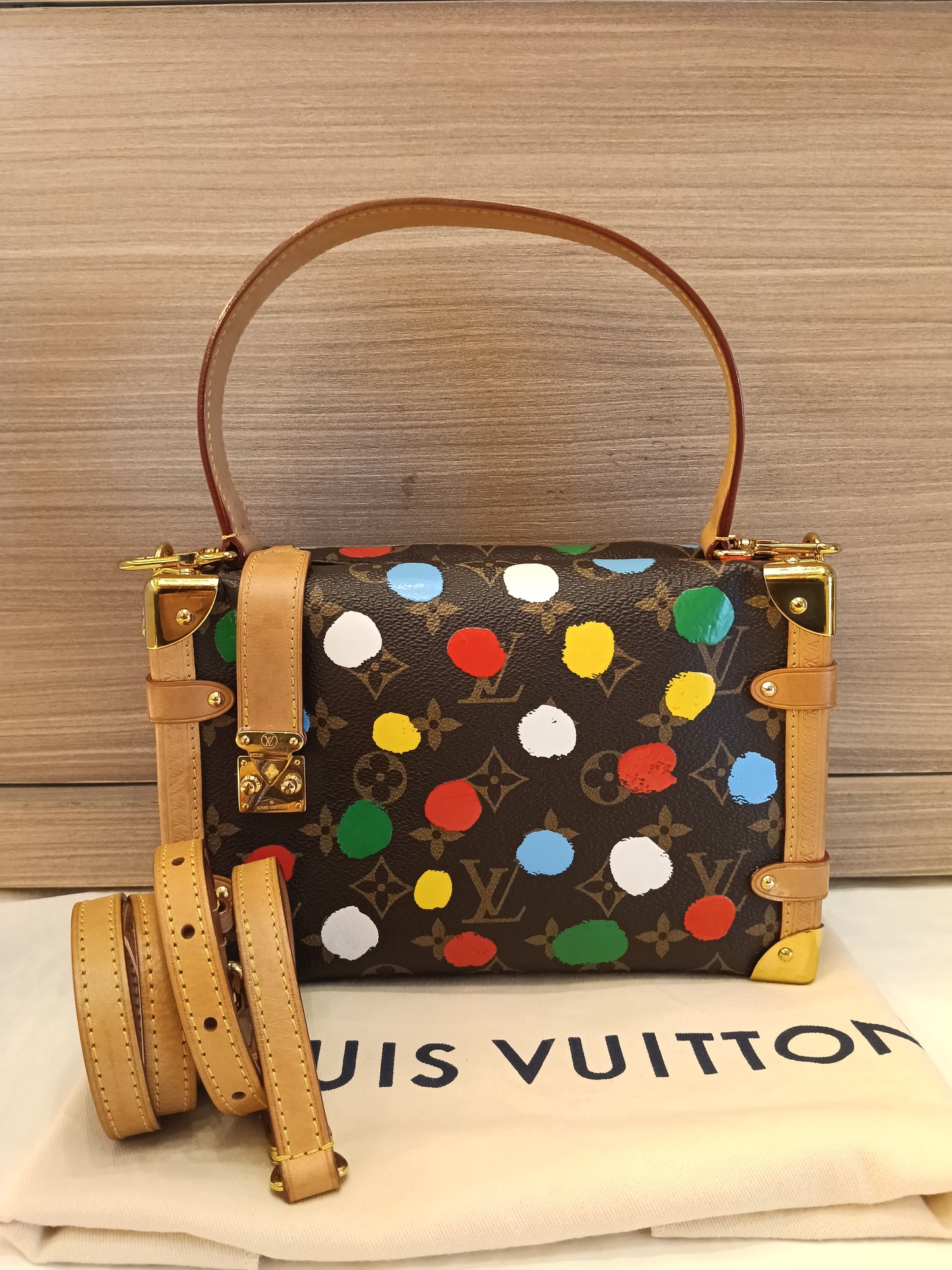 LV X Yayoi Kusama Side Trunk MM Monogram 3D Dots (CHIP)