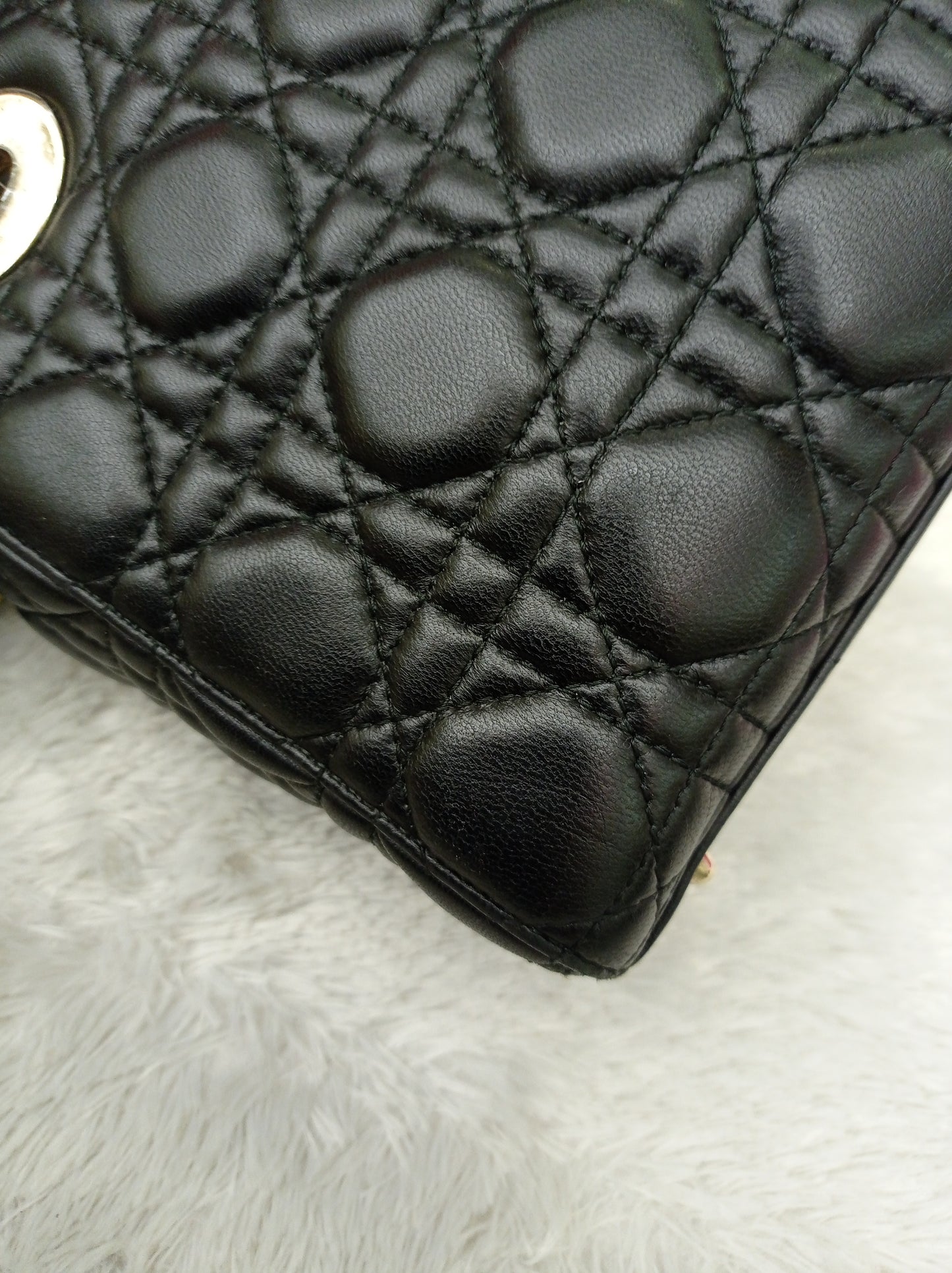 Lady Dior Small Lamb Black GHW 2018