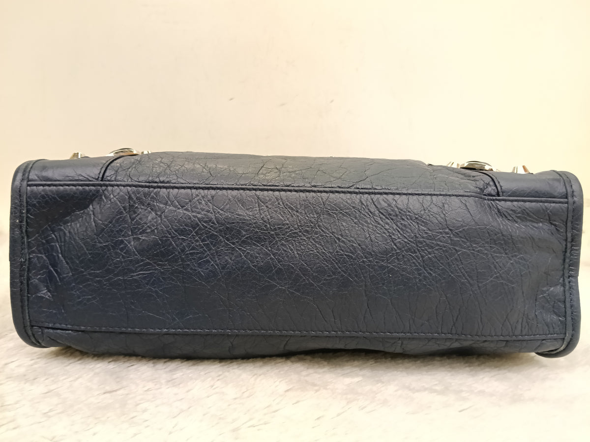 Balenciaga Small City Classic Blue Nuit SHW 2018