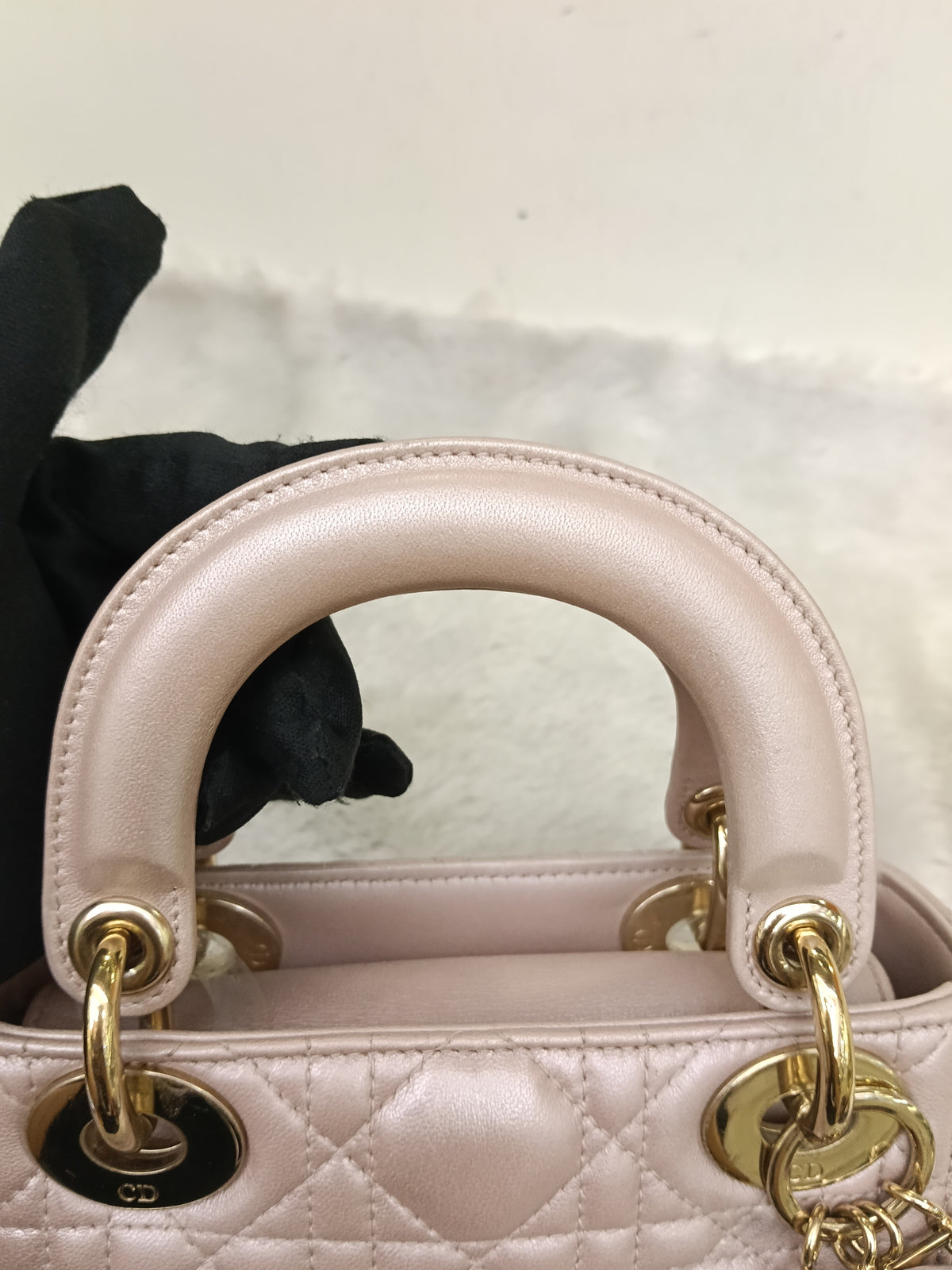 Lady Dior Mini Iridescent Lotus GHW 2018