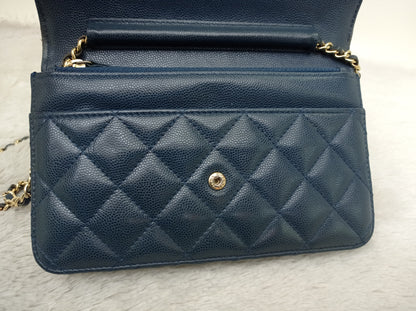 Chanel WOC Caviar Navy GHW #22
