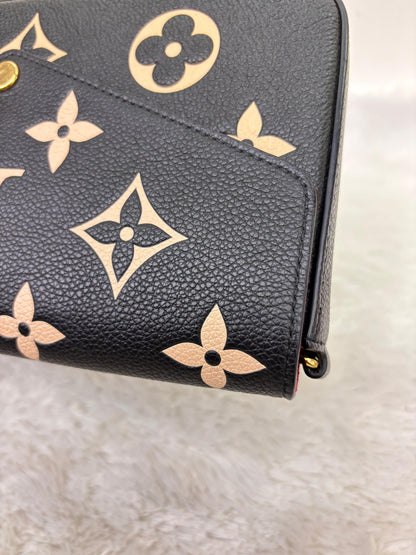 LV Pochette Felicie Monogram Empreinte Noir Beige (CHIP)