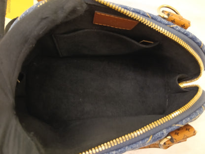 LV Alma BB Denim L Malletage Blue 2019