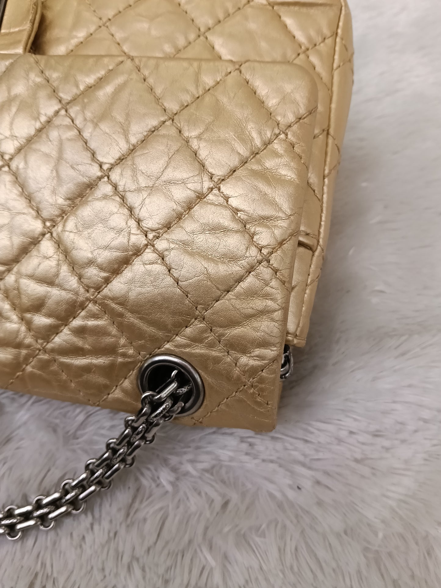 Chanel Reissue 225 Calfskin Gold RHW DF #12