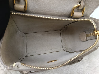 Celine Pico Belt Grained Light Taupe GHW 2020