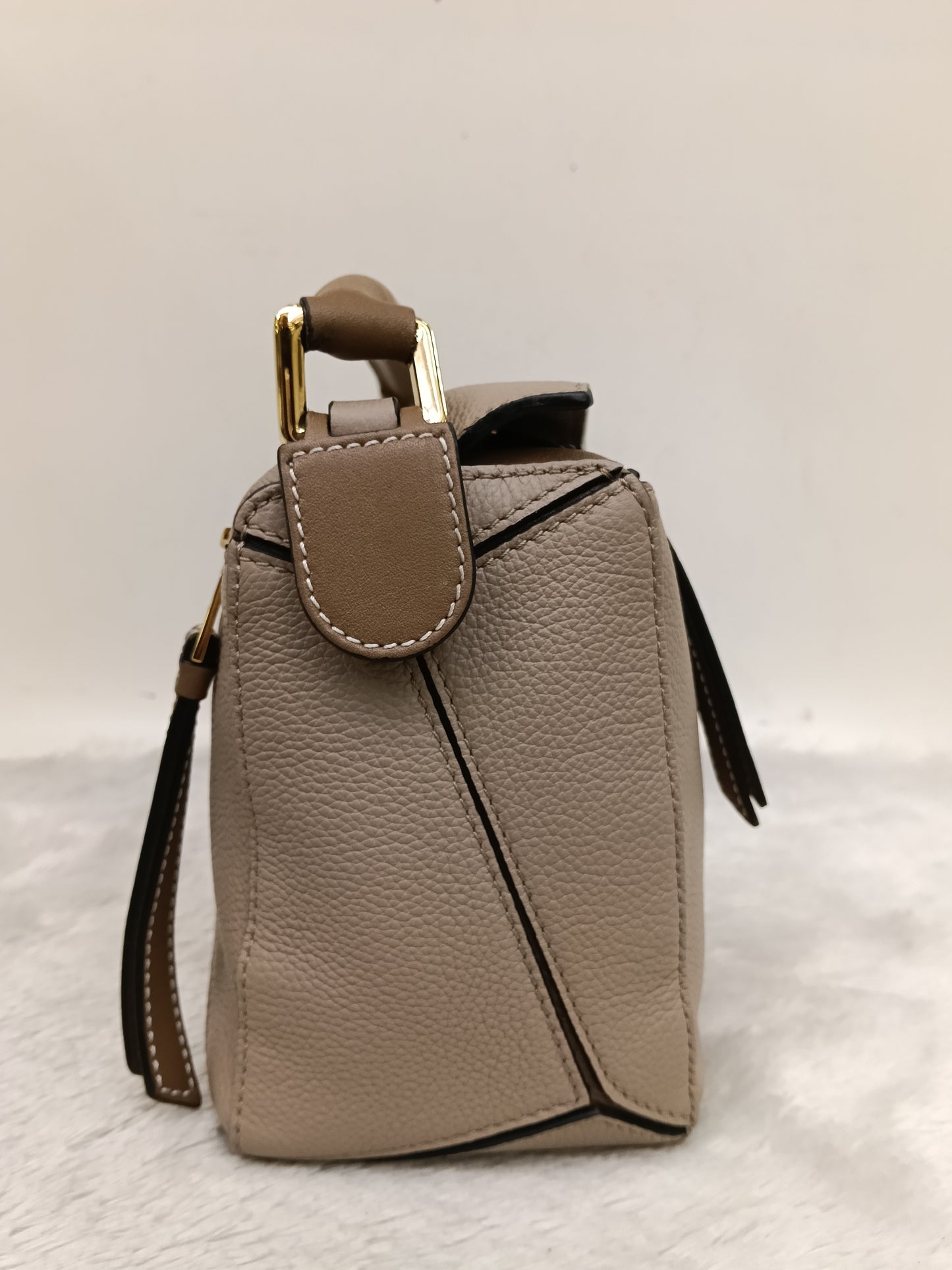 Loewe Puzzle Small Grained Sand Mink GHW 2020
