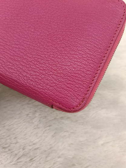 Hermes Azap Long Wallet Chevre Rose Shocking Pink PHW #L square