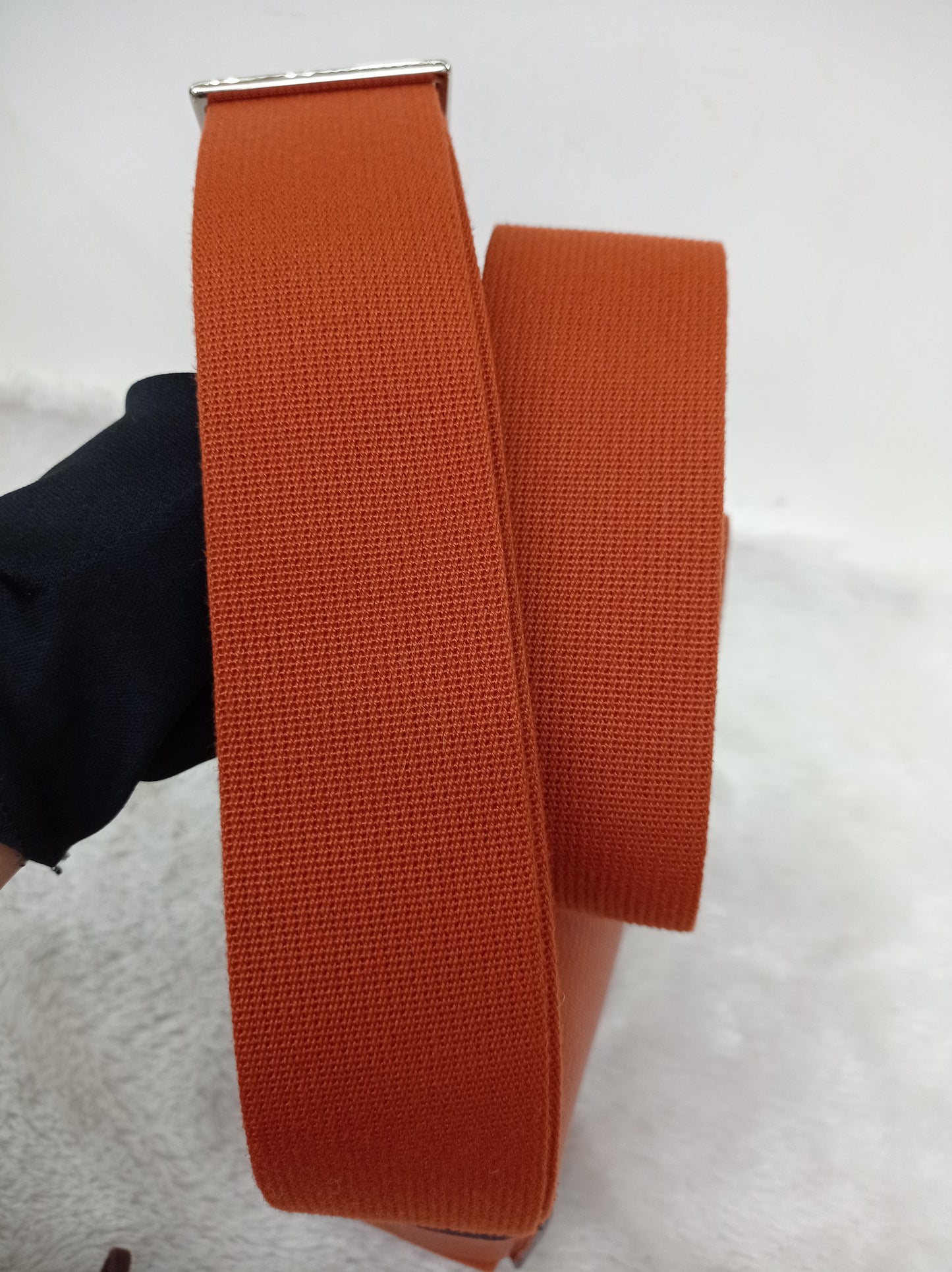 Hermes Geta Chevre Mysore Sangle Cuivre PHW #U