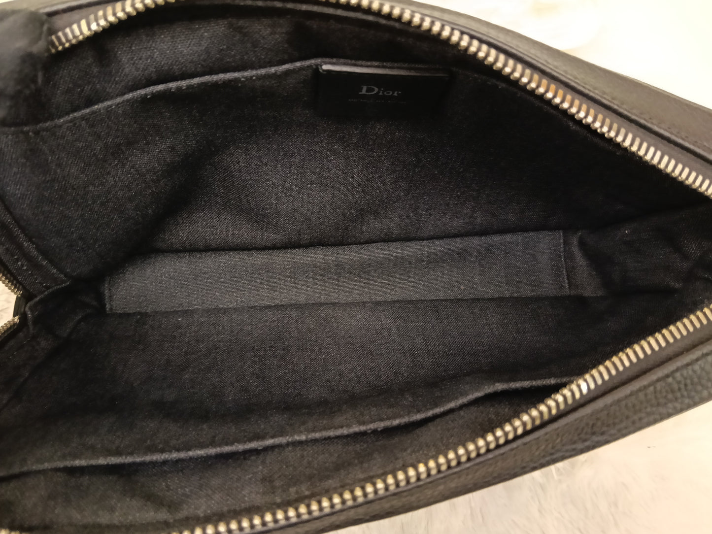 Dior Homme Clutch Grained Black SHW 2017