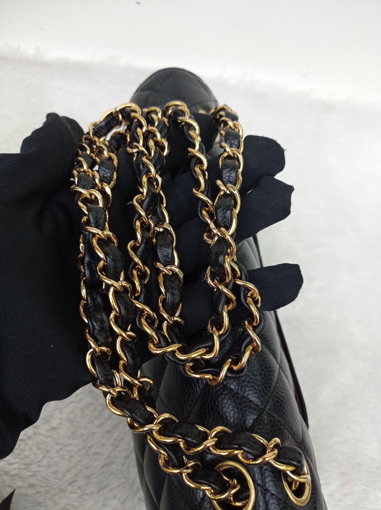 Chanel Medium Caviar Black GHW DF #21