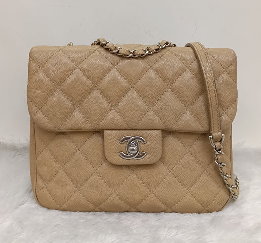 Chanel Medium Urban Companion Flap Caviar Beige SHW #25