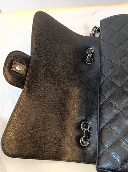 Chanel Jumbo Caviar Black SHW SF #13