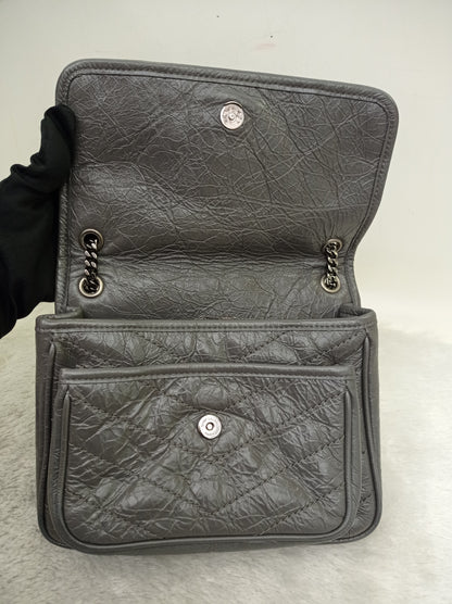 YsL Niki Baby Calfskin Grey RHW 2018