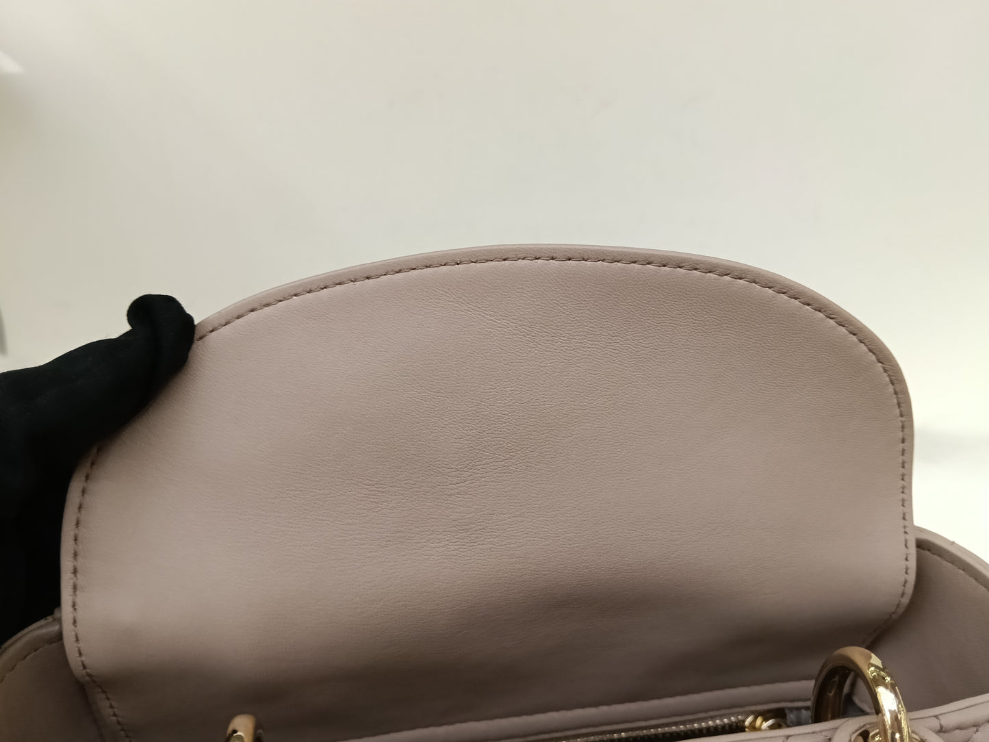 Lady Dior Small Lamb Taupe GHW 2017