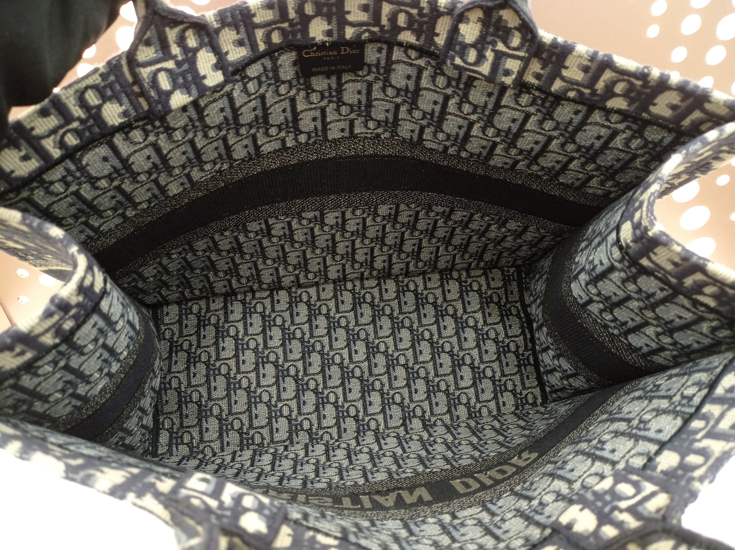 Dior Book Tote Large Oblique Navy 2019