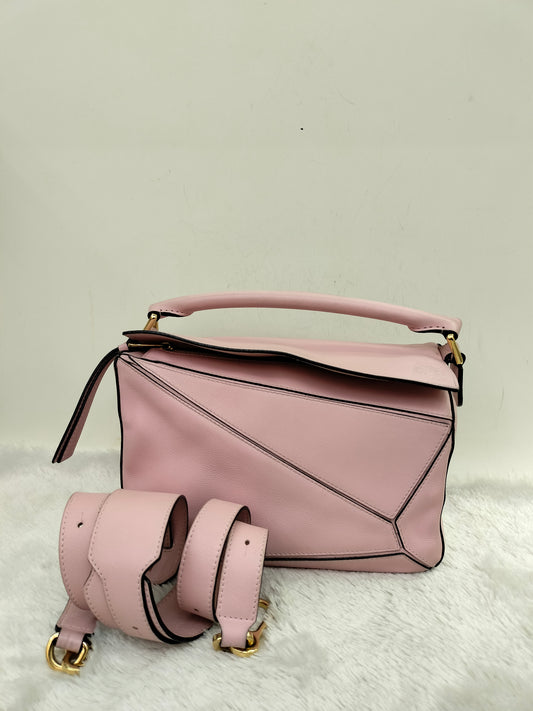 Loewe Puzzle Small Baby Pink GHW 2015