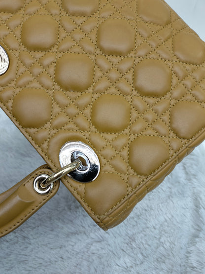 Lady Dior Small Amber Yellow GHW 2019