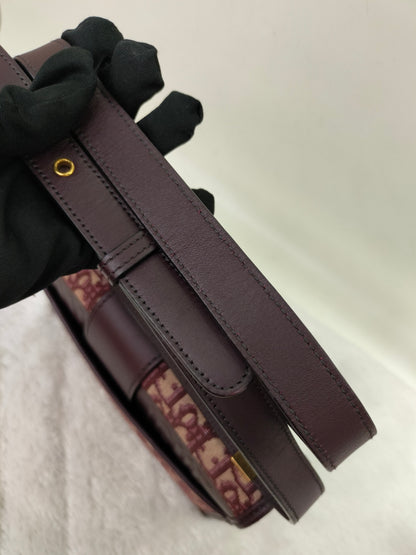 Dior Montaigne Medium Oblique Burgundy GHW 2019
