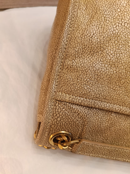 YsL Niki Medium Stingray Embossed Beige GHW 2019