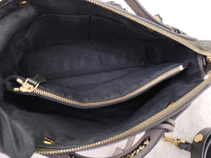 Fendi BTW Medium Black Chain GHW